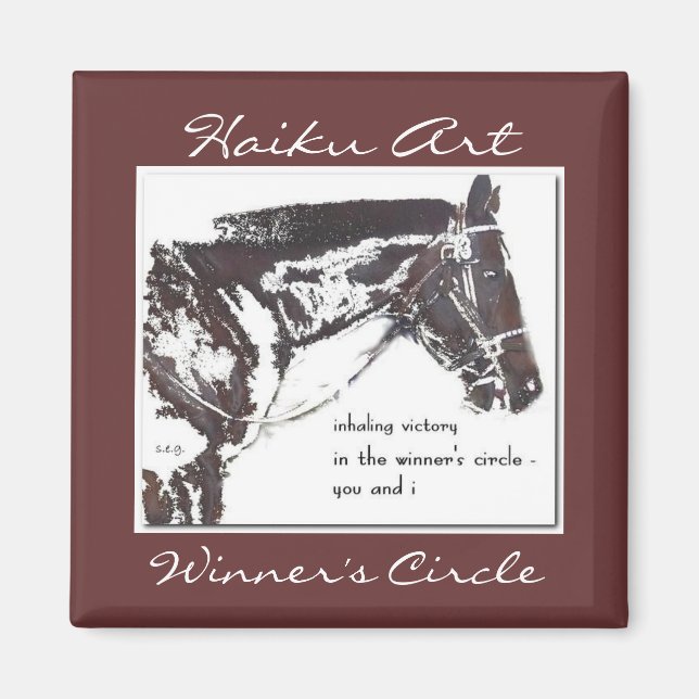 Winners cirkel Haiku Art Magnet (Framsidan)