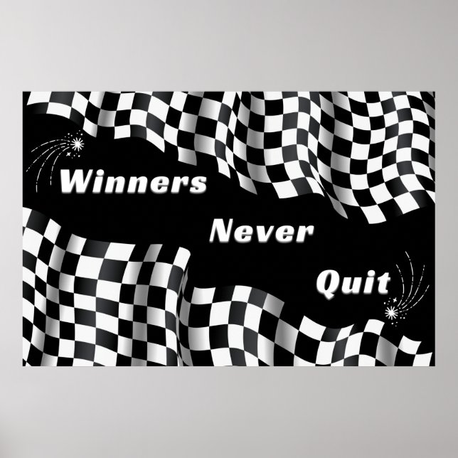 "WINNERS" - inspiration Väggkonst Poster (Framsidan)