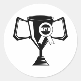 Winners Trophy Runt Klistermärke