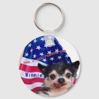Winnie (American Flagga) Keychain Nyckelring