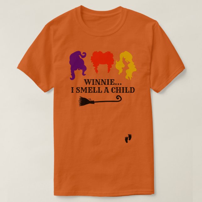 Winnie I Smell A Child 3 T Shirt (Design framsida)