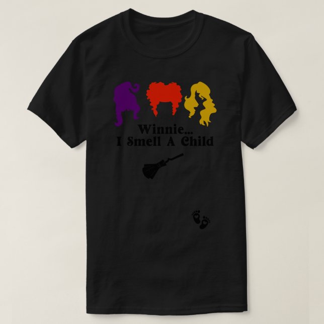 Winnie I Smell A Child T Shirt (Design framsida)