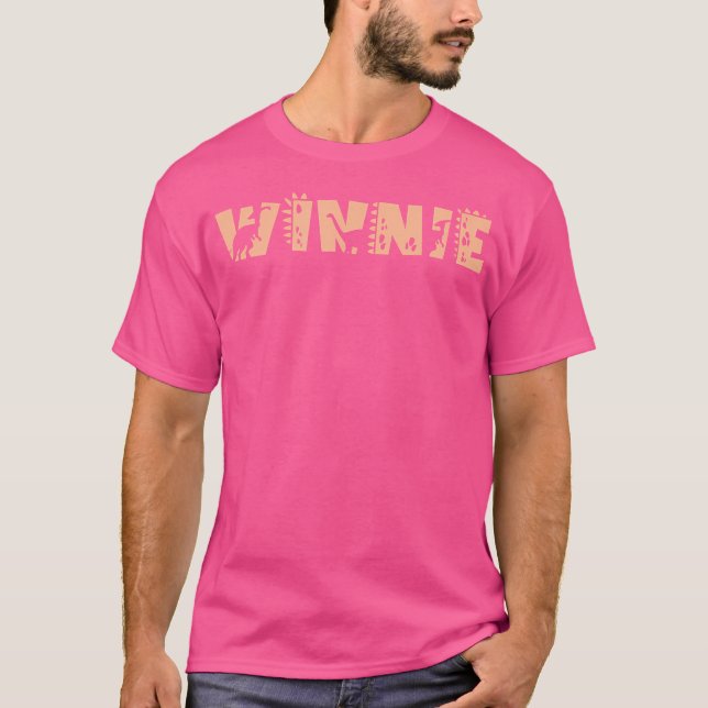 Winnie Personlig Boys Dinosaur T Rex Cute Custo Shirt (Framsida)