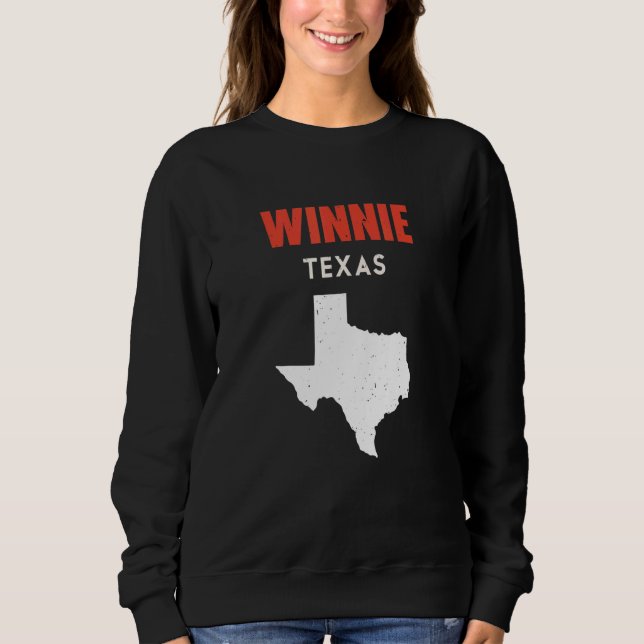 Winnie Texas USA State America Travel Texas T Shirt (Framsida)