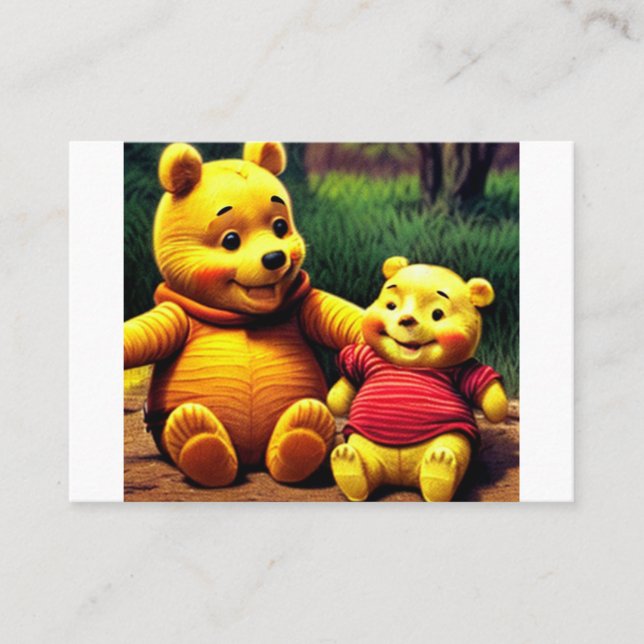 Winnie the Pooh 6. Visitkort (Framsida)