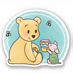 Winnie the Pooh and Piglet Klistermärken