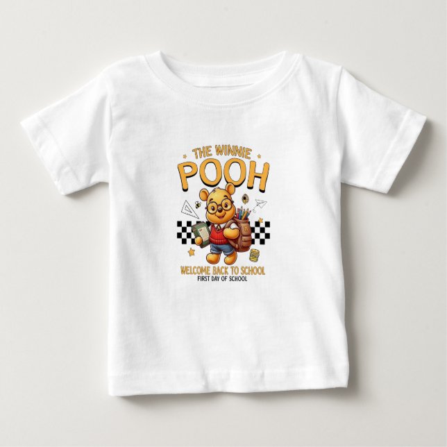 Winnie the Pooh Back to School T-Shirt (Framsida)