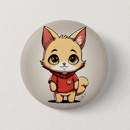 Winnie the Pooh Cat V3 Pin Button Knapp