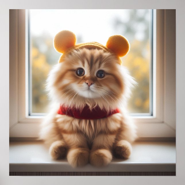 Winnie the Pooh Cat V7 Poster (Framsidan)