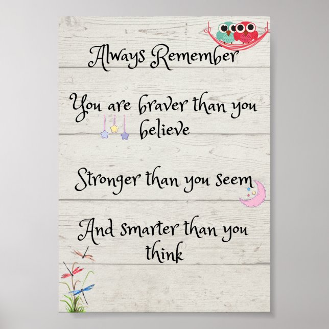 Winnie the Pooh-citatet Poster (Framsidan)