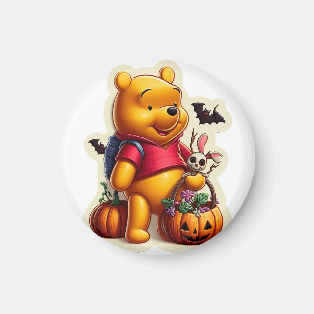 Winnie the Pooh halloween Magnet (Framsidan)