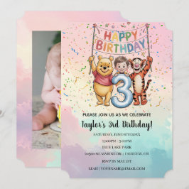 Winnie the Pooh | Happy Birthday Inbjudningar