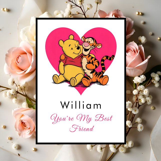 Winnie the Pooh & Piglet Cute Kort (Skapare uppladdad)