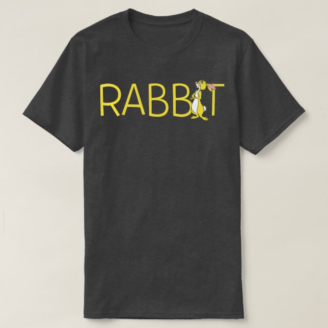 Winnie the Pooh Rabbit Classic Lettering  T Shirt (Design framsida)