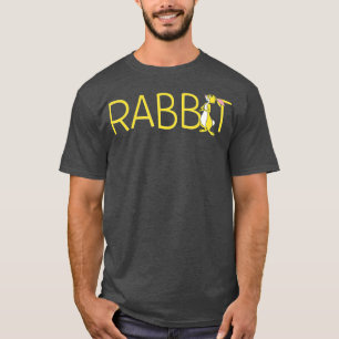 Winnie the Pooh Rabbit Classic Lettering  T Shirt