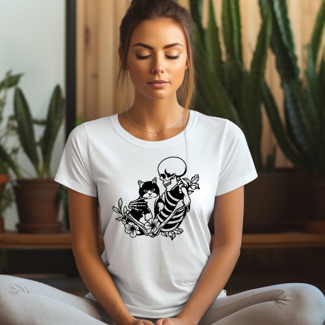 Winnie the Pooh T Shirt (skeleton and cat)