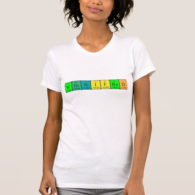 Winnifred PeriPeriPerivsk skjorta bord namn Tee Shirt (Framsida)