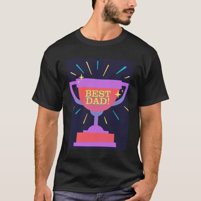 Winning Best Pappa Trophy Fars dag T Shirt (Framsida)