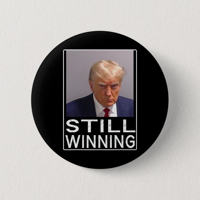 Winning - Lustigt Trump Mugg Shot - Trump Mugg Sho Knapp (Framsida)