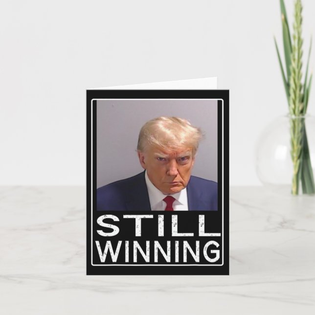 Winning - Lustigt Trump Mugg Shot - Trump Mugg Sho Kort (Framsida)
