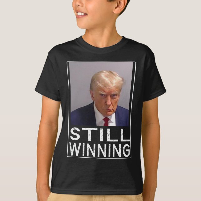 Winning - Lustigt Trump Mugg Shot - Trump Mugg Sho T Shirt (Framsida)