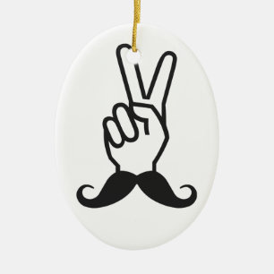 Winning Mustache anpassningsbar färg ornament