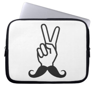 Winning Mustache anpassningsbar laptop sleeve