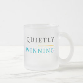 Winning Quietly – Minimal Typography  Frostad Glasmugg