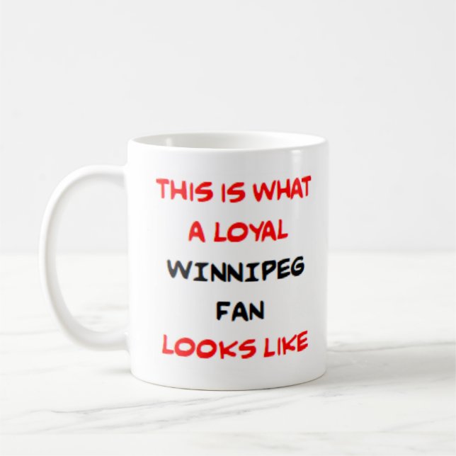 winnipeg fan, loyal kaffemugg (Vänster)
