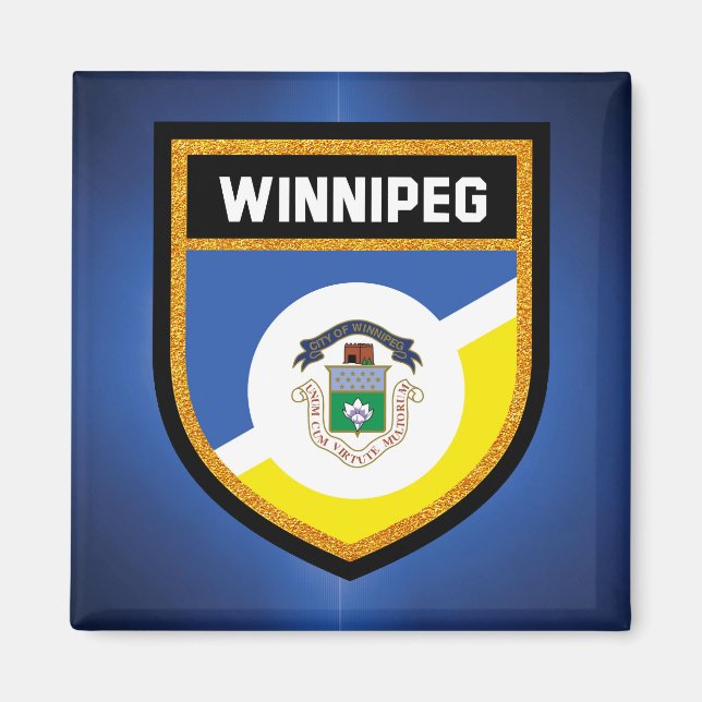 Winnipeg Flagga de Magnet (Framsidan)