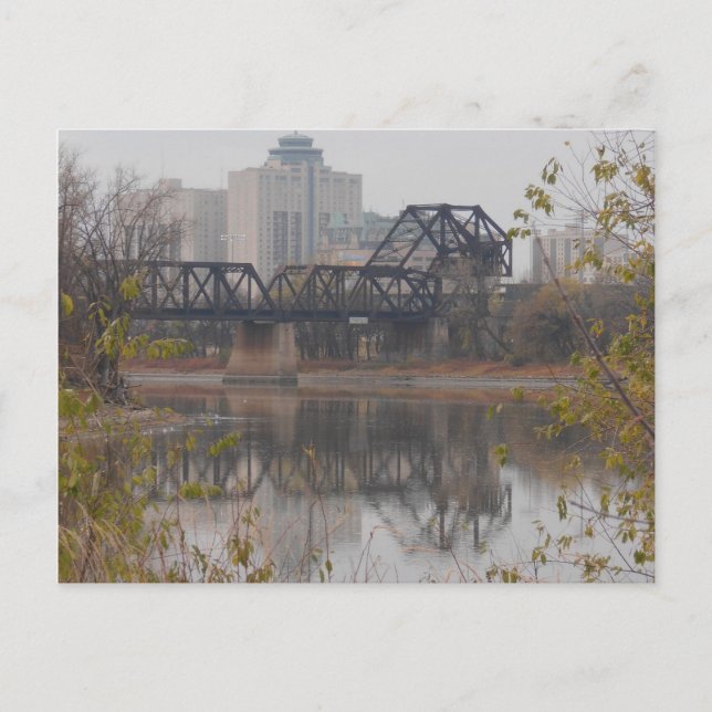 Winnipeg järnvägsbro vykort (Framsida)