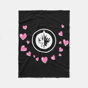 Winnipeg Jets Valentine kärlek Nhl officiellt lice Fleecefilt