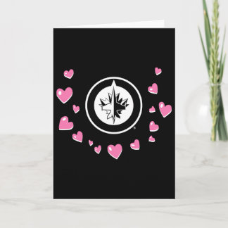 Winnipeg Jets Valentine Love Nhl Officiellt Licens Kort