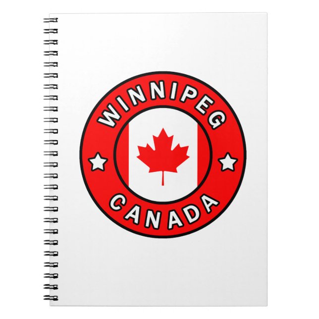 Winnipeg Kanada Anteckningsbok (Framsidan)