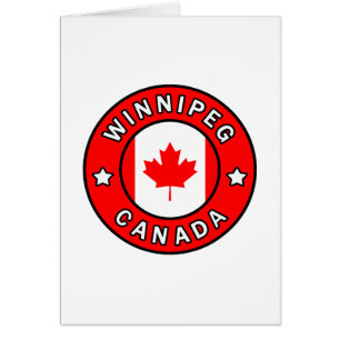 Winnipeg Kanada Hälsningskort