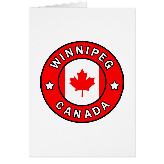 Winnipeg Kanada Hälsningskort (Framsidan)