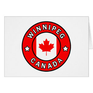 Winnipeg Kanada Hälsningskort