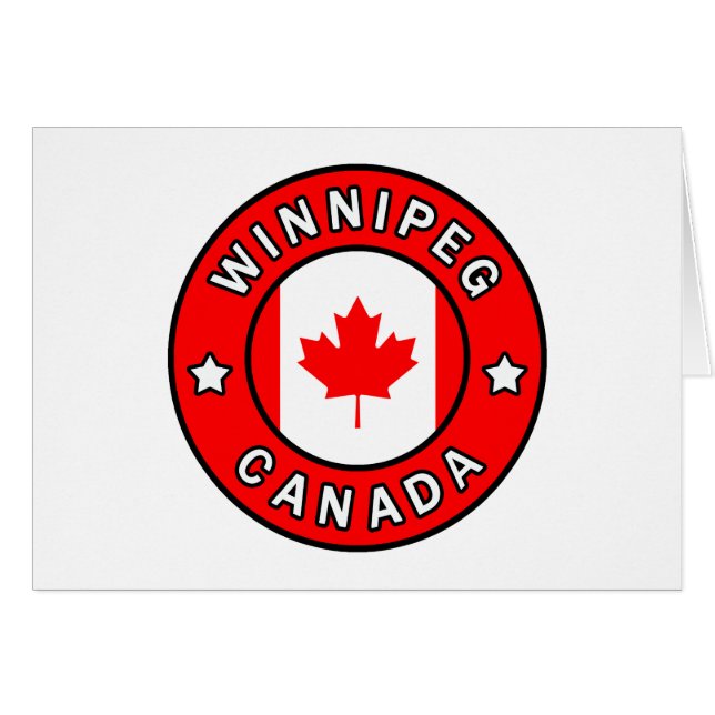Winnipeg Kanada Hälsningskort (Framsidan Horizontal)