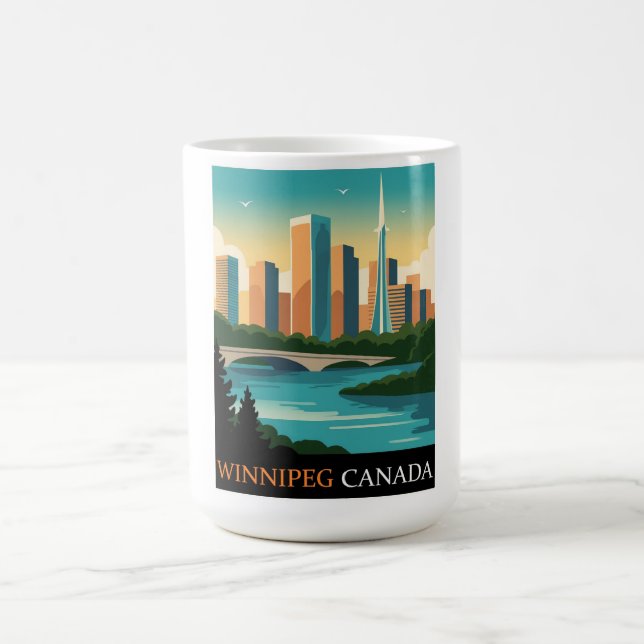 Winnipeg Kanada Kaffemugg (Center)