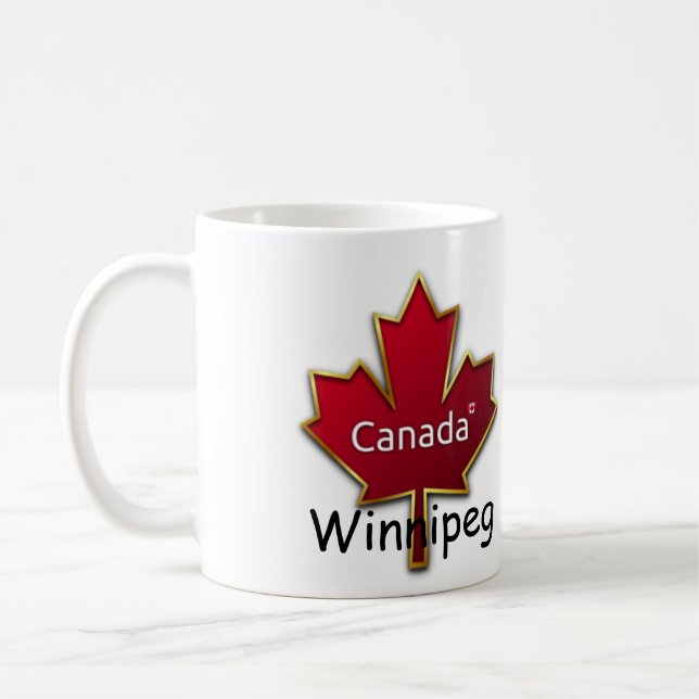 Winnipeg Kanada Kaffemugg (Vänster)