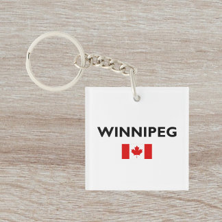 Winnipeg Kanada Kanadensisk Flagga Ljus-Färg