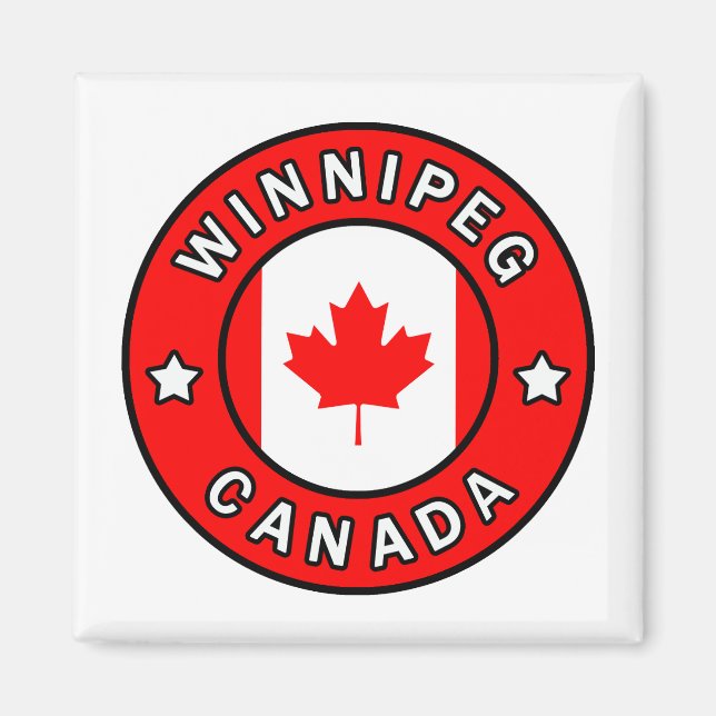 Winnipeg Kanada Magnet (Framsidan)