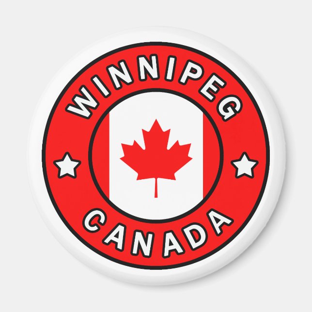 Winnipeg Kanada Magnet (Framsidan)