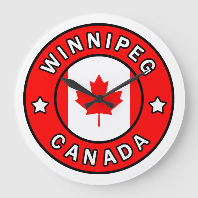 Winnipeg Kanada Stor Klocka (Framsida)