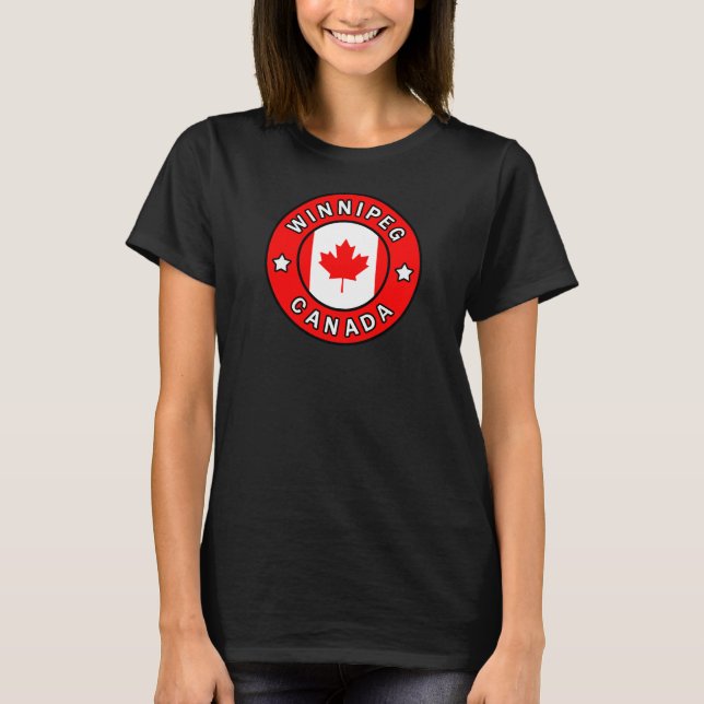 Winnipeg Kanada Tee Shirt (Framsida)