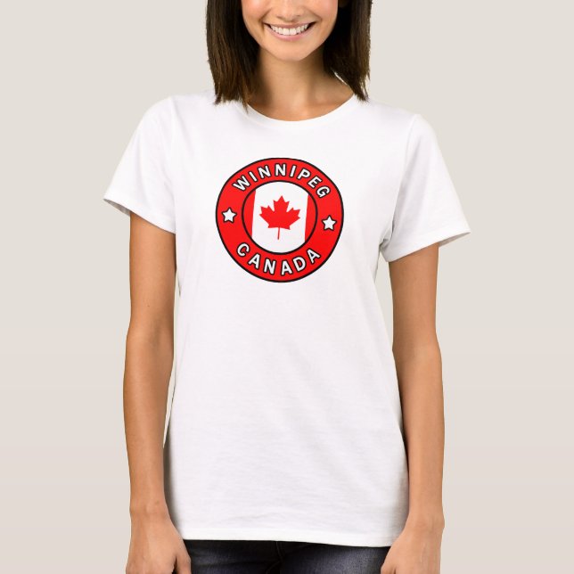 Winnipeg Kanada Tee Shirt (Framsida)