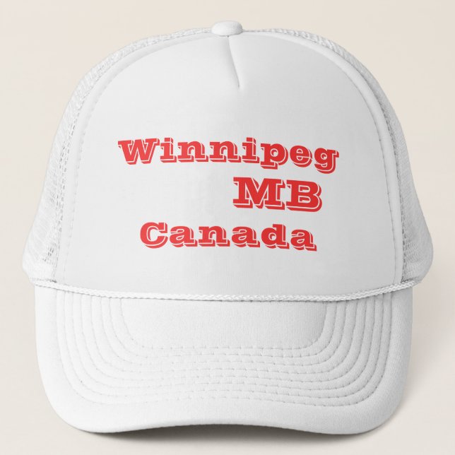 Winnipeg Manitoba Kanada Keps (Framsida)