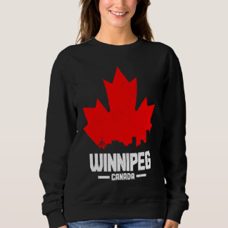 Winnipeg Manitoba Kanada Lönnblad Kanadensisk Flag T Shirt