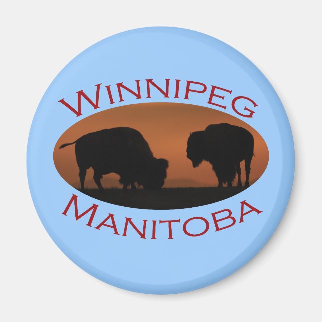 Winnipeg, Manitoba Magnet (Framsidan)