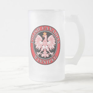 Winnipeg Poland Canadian Eagle Frostat Ölglas